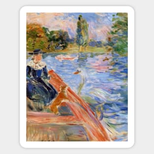 boating on the lake - Berthe Morisot Sticker